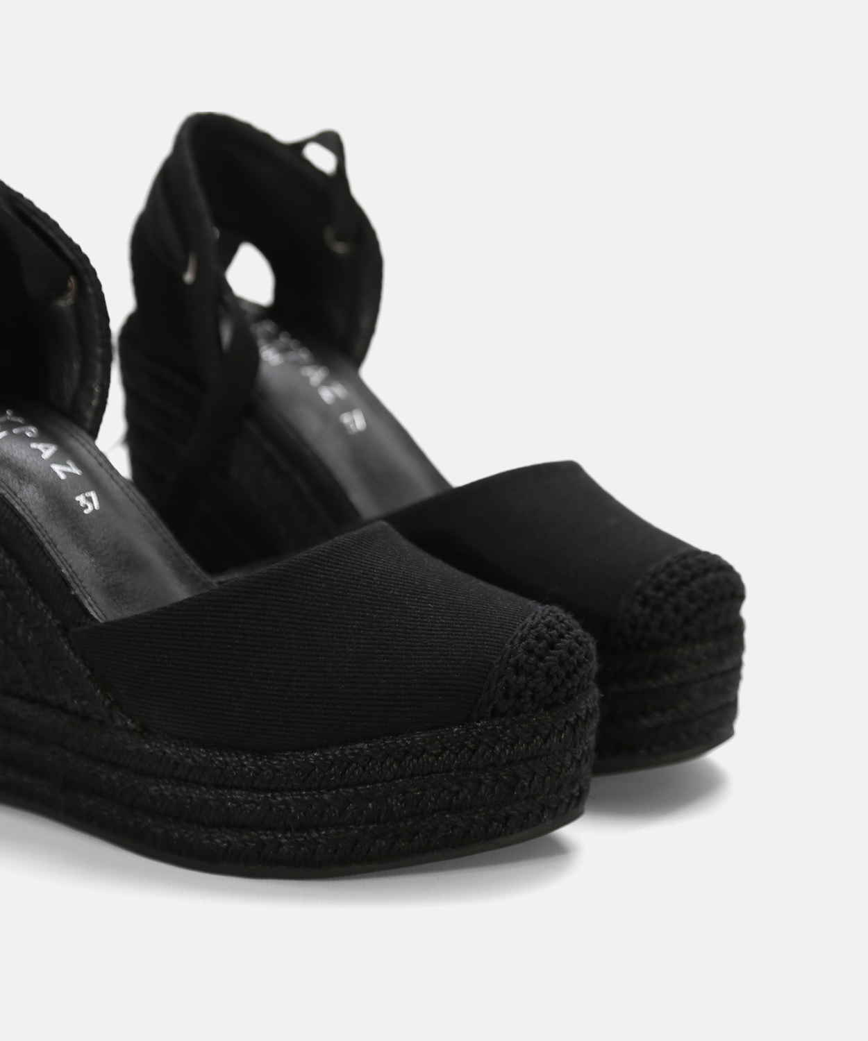 Cunhas de esparto monocolor com amarra&ccedil;&atilde;o image number null